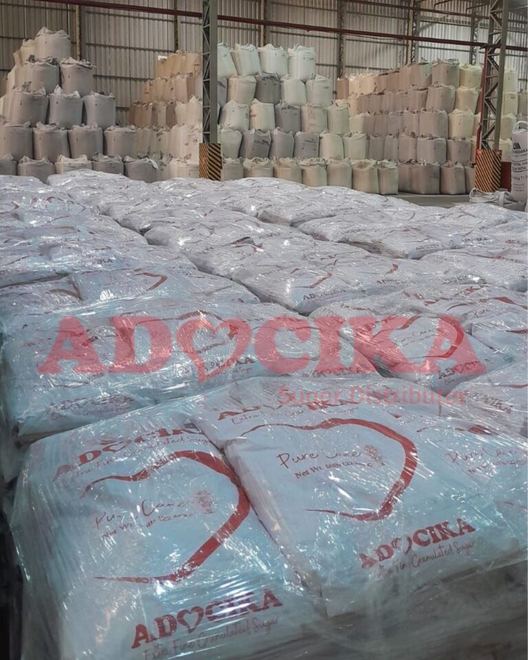 Sugar bags ready for export