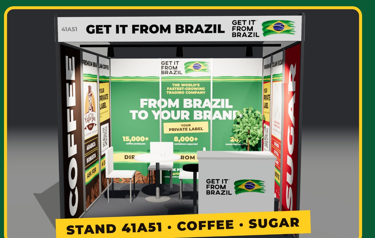 Get It From Brazil stand 41A51 at Food Ingredients Europe 2026